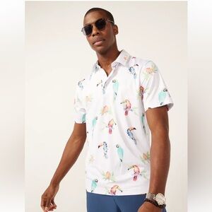 Chubbies- Dude Where’s Macaw Polo- Large-‎ Like New!!
